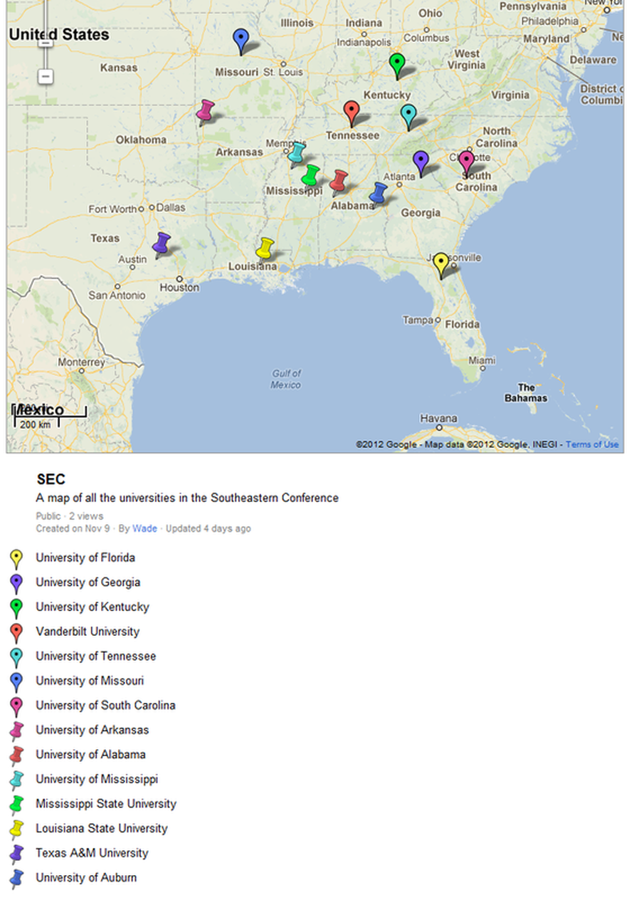 Map of Each Campus Investigating oncampus living at the Southeastern